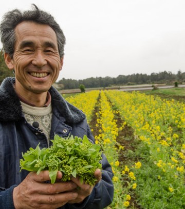 Osamu Yoshino at his natural agriculture farm in Chiba Prefectu